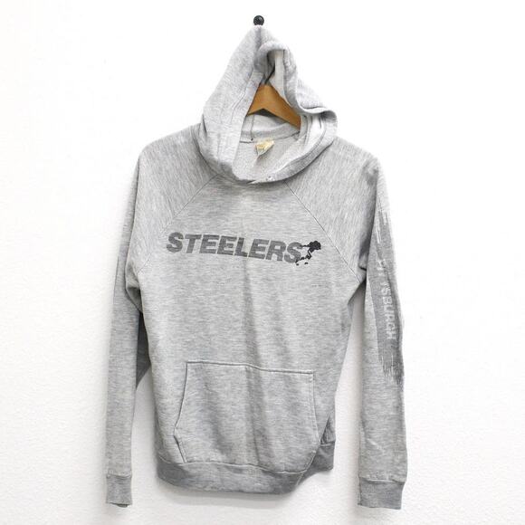 Vintage Pittsburgh Steelers Football Hooded Sweatshirt Large - Picture 1 of 4